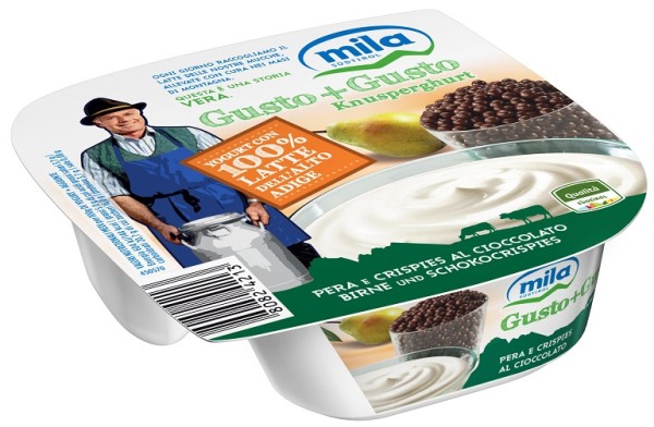 GUSTO+GUSTO MILA YOGURT COCCO E CRISPIES AL CIOCCOLATO - Latteria Locatelli