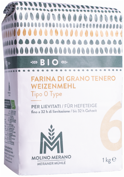 Compra Farina di grano tenero nr. 6 tipo 0 Bio Molino Merano 1kg I