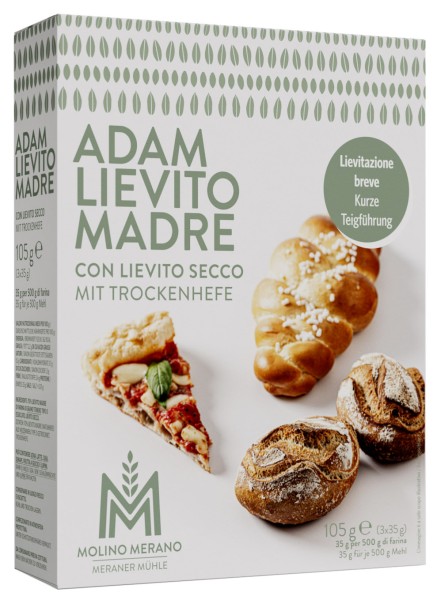 Compra Lievito madre con aggiunta di lievito ADAM Molino Merano 105g I  Pur Südtirol®